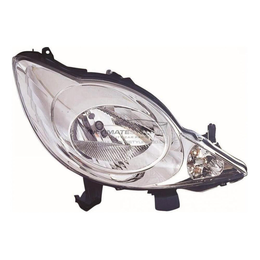 Peugeot 107 Hatchback 2005-6/2012 Halogen Headlight Headlamp Drivers Side O/S 5057795032216