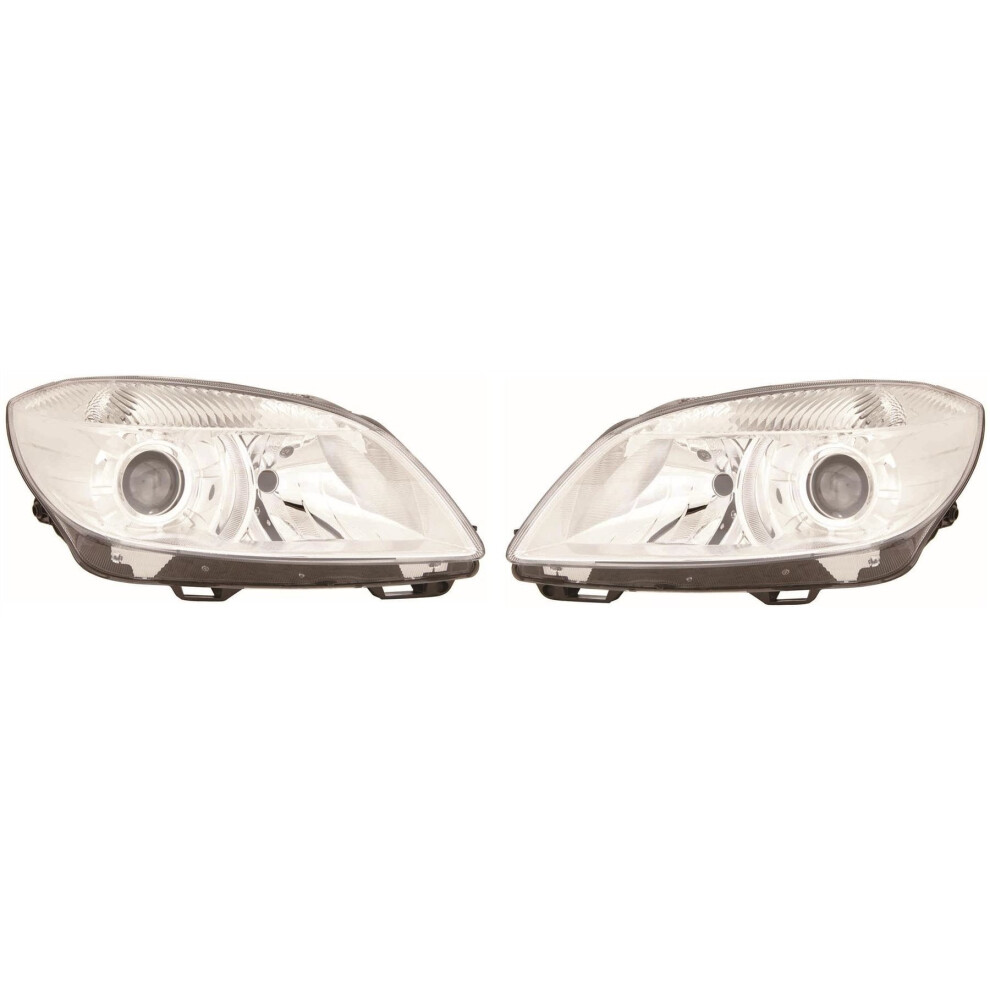 Skoda Fabia Mk2 Hatchback 1/2010-4/2015 H7 H7 Bulb Headlights Headlamps 1 Pair 5057795037365