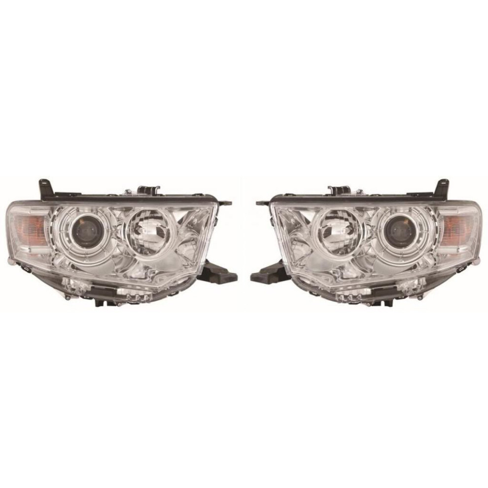 Mitsubishi L200 Mk4 Single Cab Pickup 9/2010-2015 Headlights Headlamps 1 Pair 5057795039857