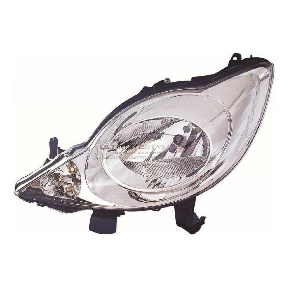 Peugeot 107 Hatchback 2005-6/2012 Halogen Headlight Headlamp Passenger Side N/S 5057795032223