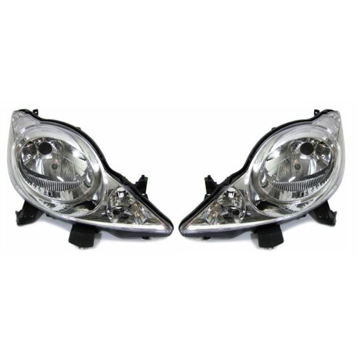 Peugeot 107 Hatchback 2005-6/2012 Halogen Headlights Headlamps 1 Pair O/S & N/S