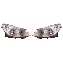 Vauxhall Corsa D Mk3 Hatchback 2006-7/2011 Chrome Headlights HeadLamps 1 Pair