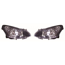 Vauxhall Corsa D Mk3 Hatchback 7/2006-7/2011 Black Headlights Headlamps 1 Pair