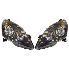 Vauxhall Zafira Mk2 MPV 2011-2014 Black Headlights Headlamps 1 Pair O/S & N/S