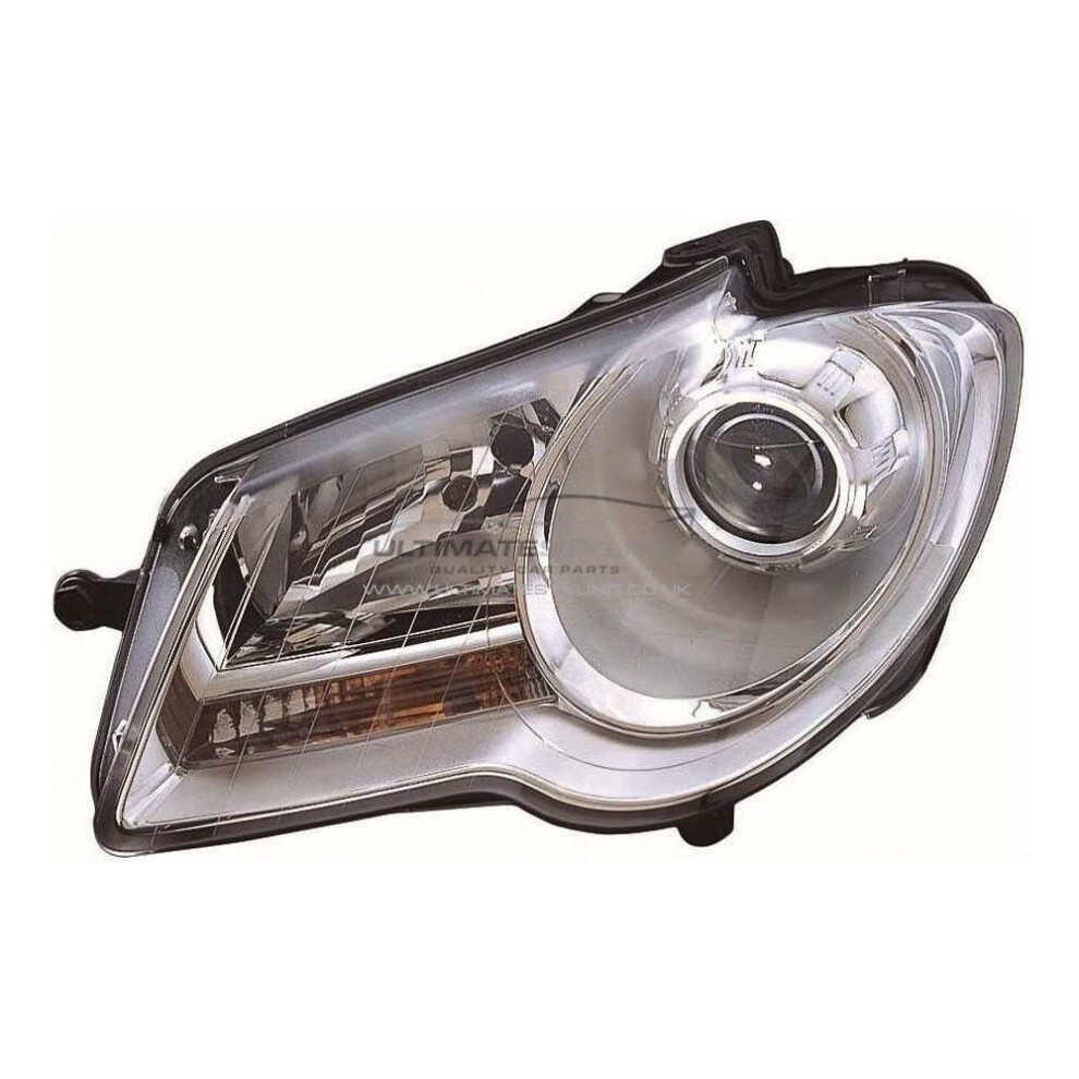Vw Touran Mk1 Mpv 10/2006-2010 Chrome Headlight Headlamp Passenger Side N/S 5057795045353