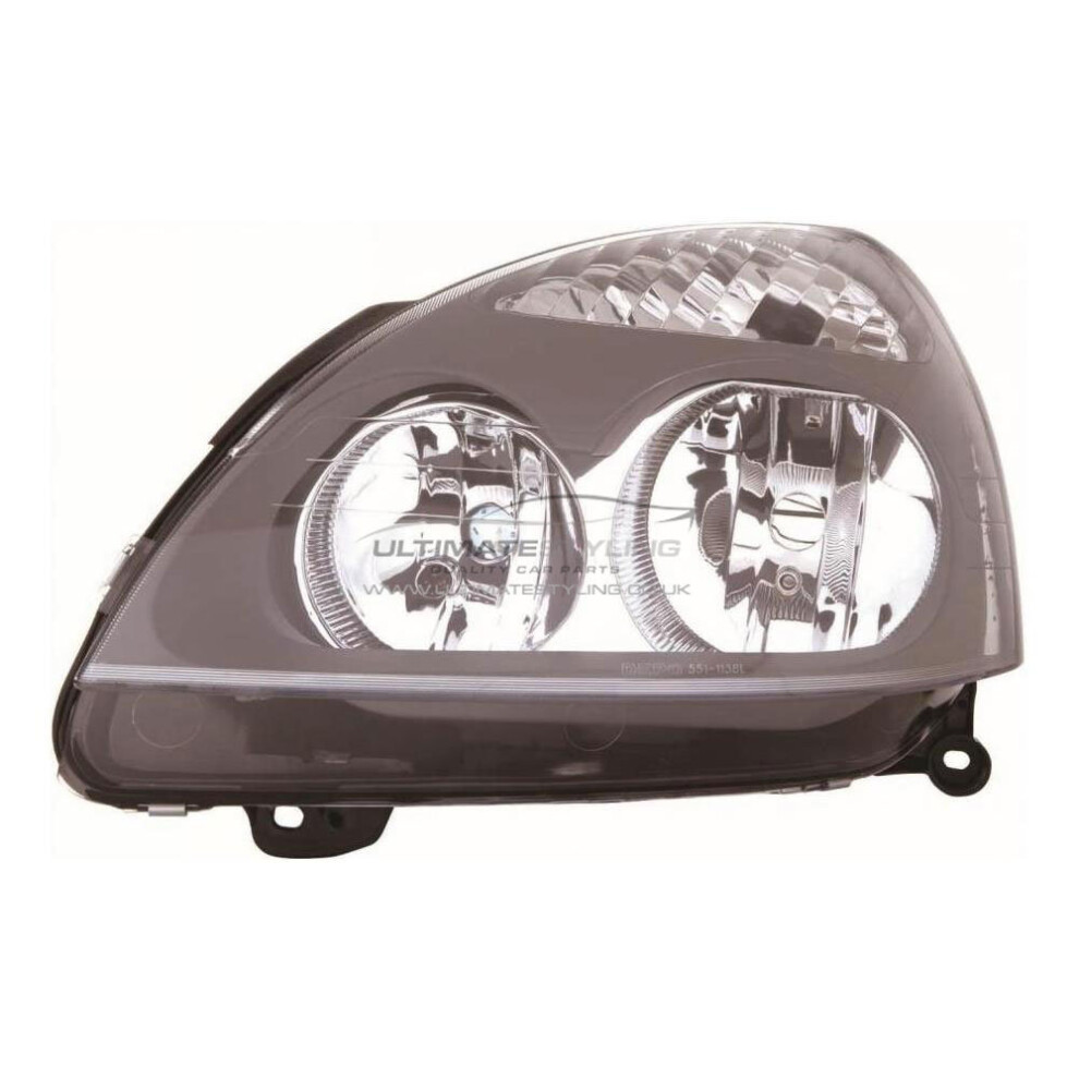 Renault Clio Mk2 Hatchback 4/2001-2005 Headlight Headlamp Passenger Side Grey 5057795035514