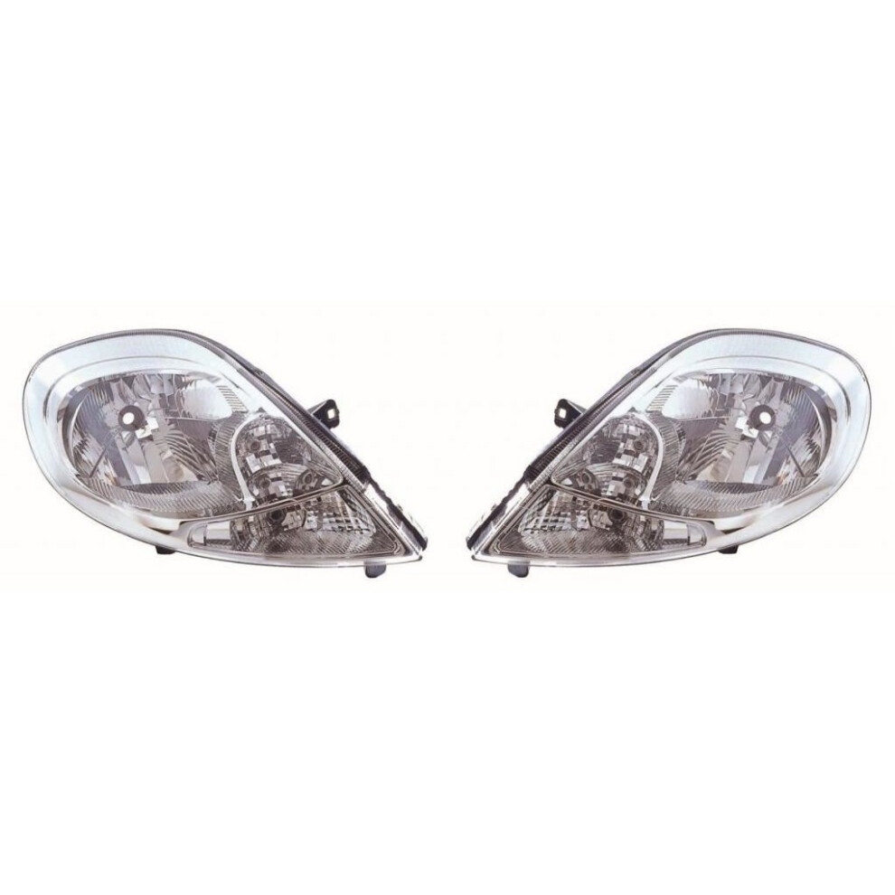 Renault Trafic Mk3 Van 9/2006-2014 Headlights Headlamps Clear Indicator 1 Pair