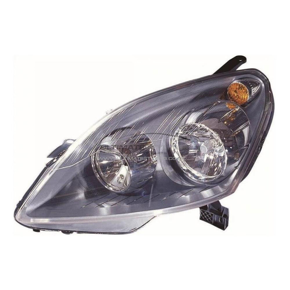 Vauxhall Zafira Mk2 7/2005-3/2008 Headlight Headlamp Passenger Side N/S Black 5057795030038