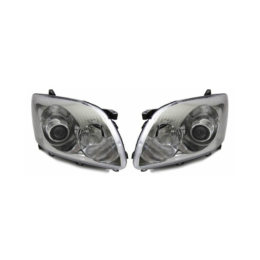 Toyota Avensis Mk2 Estate 3/2003-8/2006 Headlights Headlamps 1 Pair O/S & N/S 5057795022804