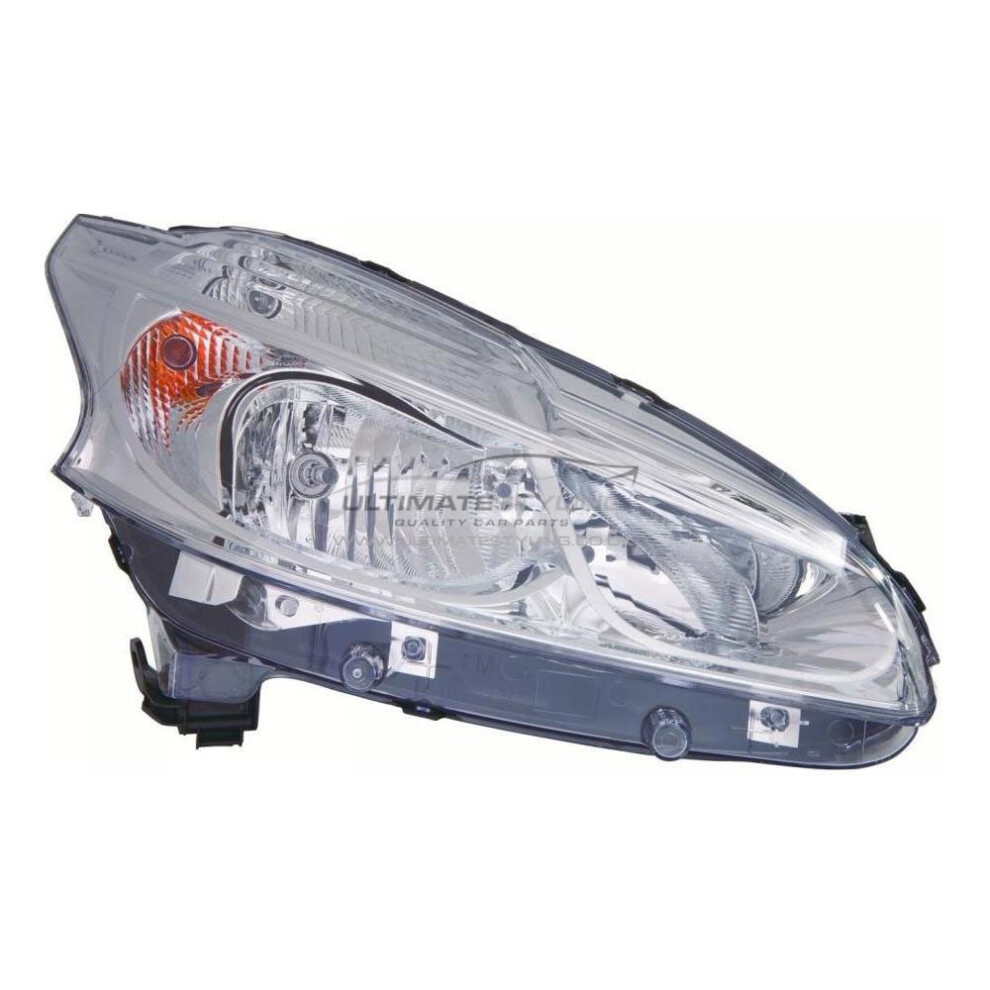 Peugeot 208 Hatchback 2012-7/2015 Headlight Headlamp Non Led Drl Drivers Side 5057795032964