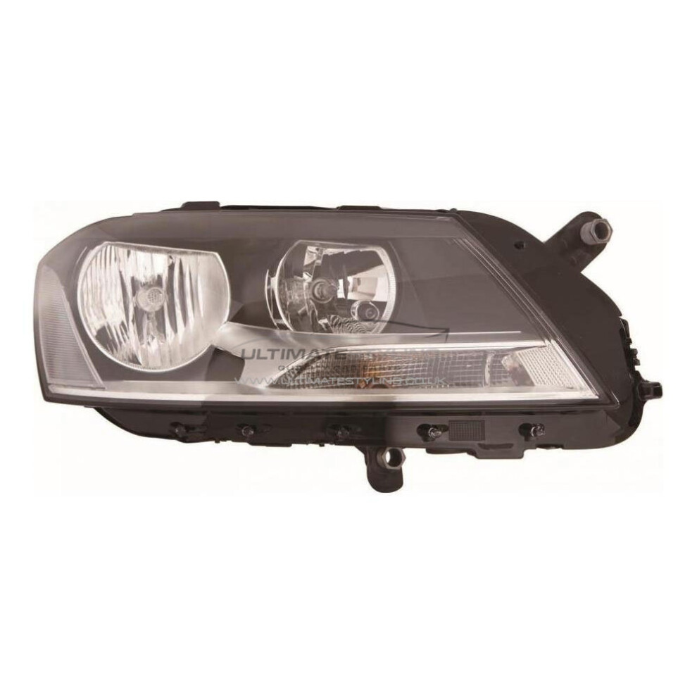 Vw Passat Mk6 B7 Saloon 11/2010-4/2015 Headlight Headlamp Drivers Side O/S Black 5057795041201