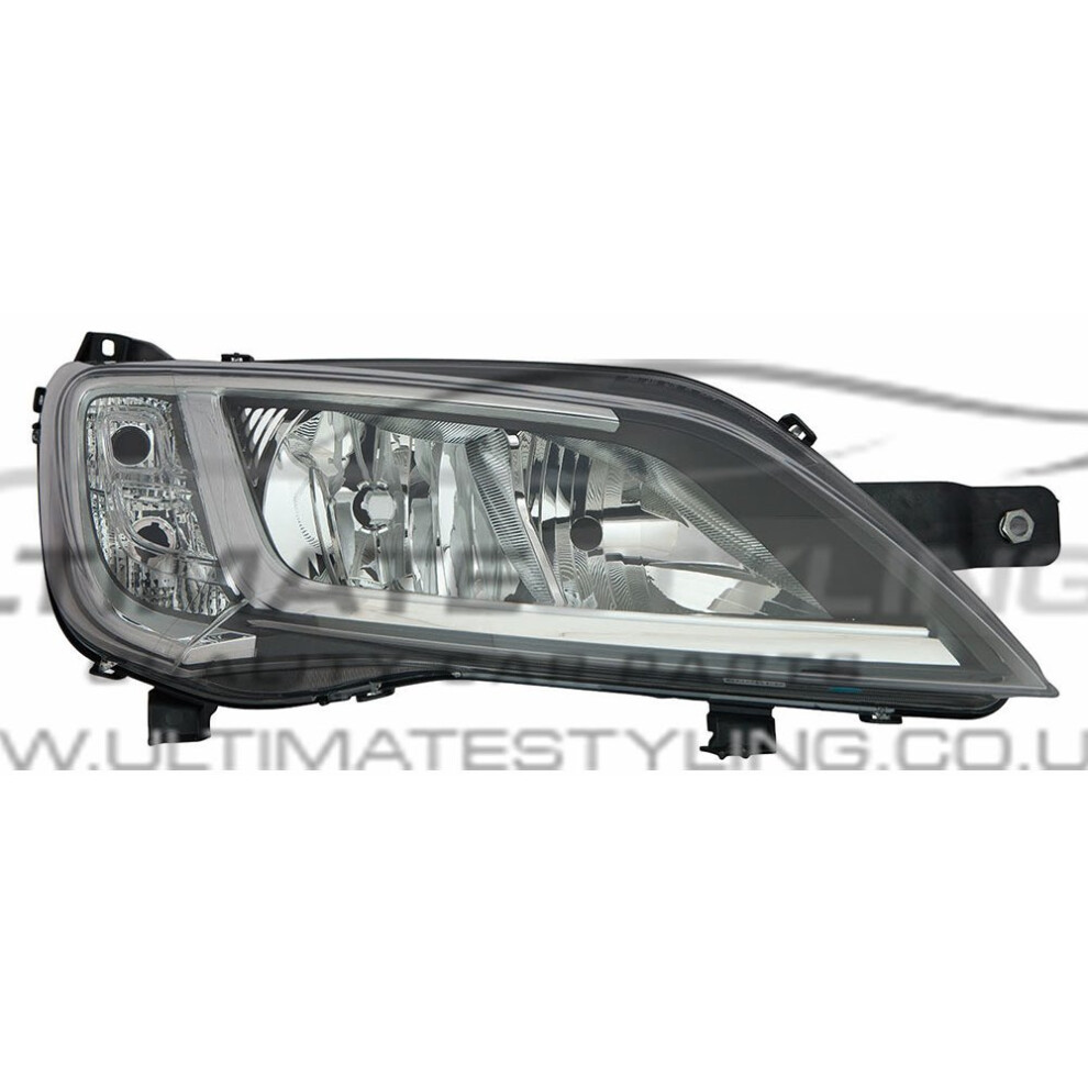 Fiat Ducato Mk4 Van 5/2014-> Headlight Headlamp No Led Drl Drivers Side O/S 5057795033671
