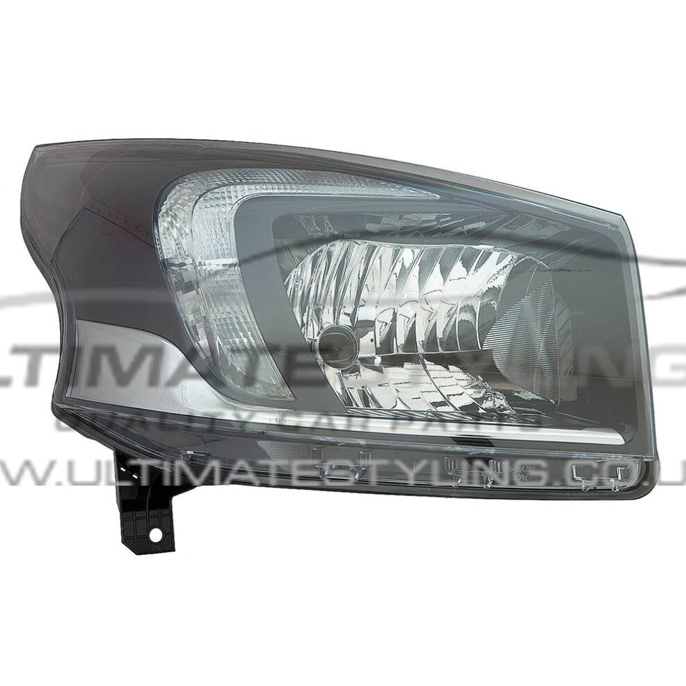 Vauxhall Vivaro Van 8/2014-> Headlight Headlamp Surround Drivers Side O/S Black 5057795031134