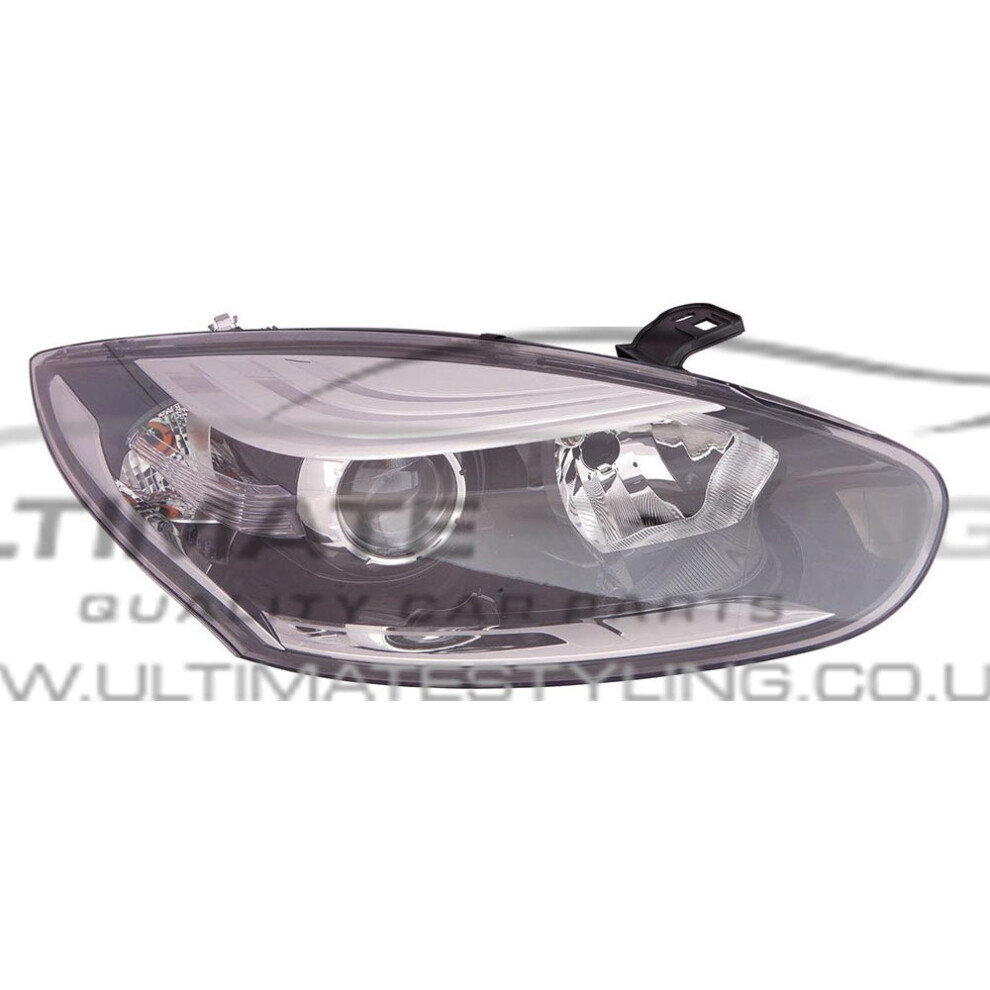 Renault Megane Mk3 Hatchback 1/2014-12/2016 Headlight Lamp Drivers Side Black 5057795043823