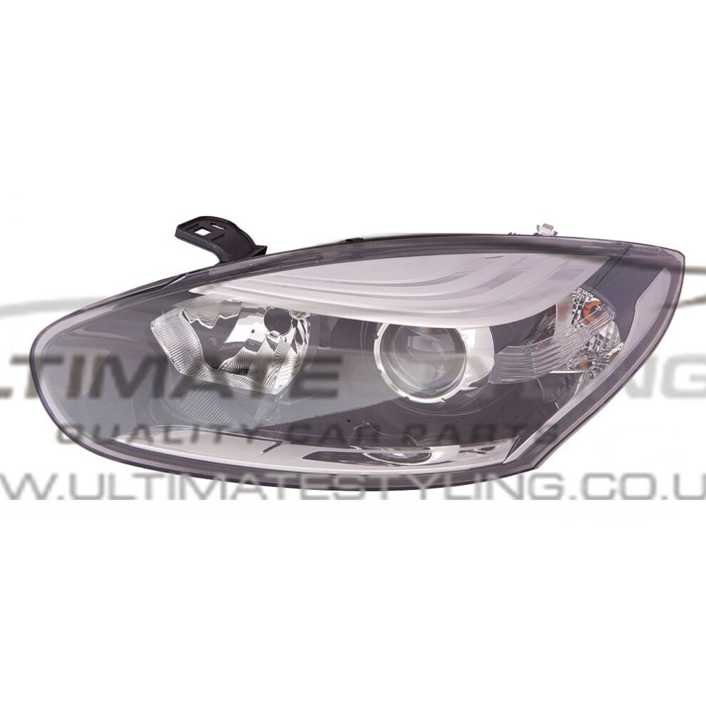 Renault Megane Mk3 Hatchback 1/2014-12/2016 Headlight Lamp Passenger Side Black 5057795043830