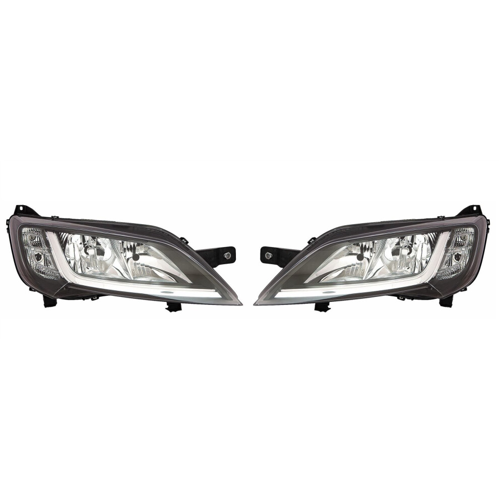 Peugeot Boxer Mk3 Van 5/2014-> Headlights Headlamps No Drl 1 Pair O/S & N/S 5057795033886