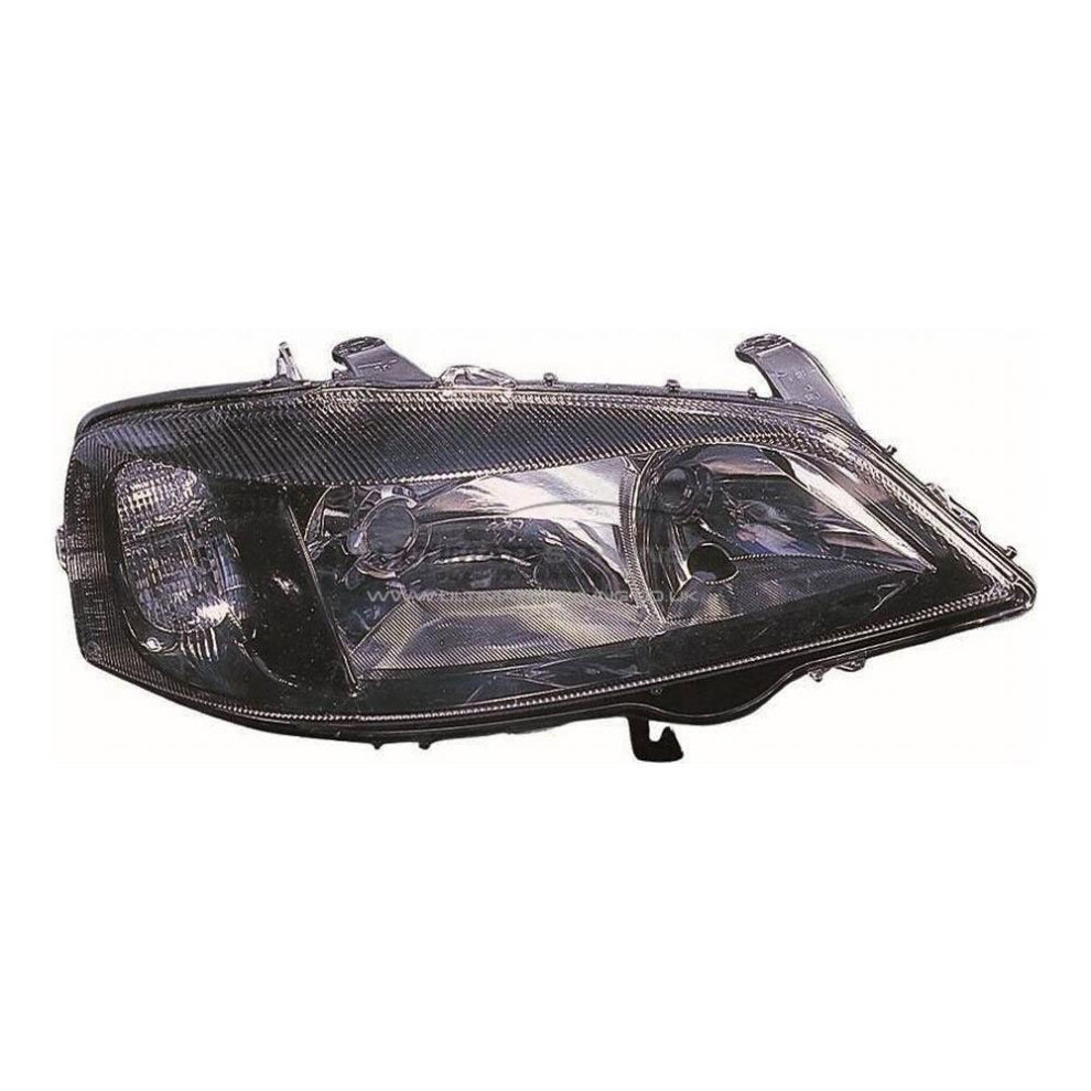 Vauxhall Astra G Mk4 Saloon 1998-2004 Headlight Headlamp Drivers Side O/S Black 5057795028660