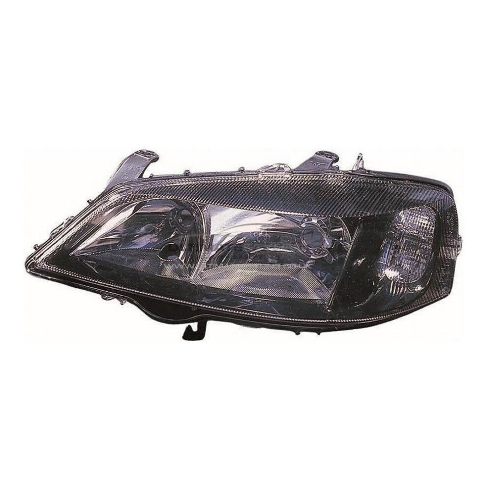 Vauxhall Astra G Mk4 Convertible 1998-2004 Headlight Lamp Passenger Side Black 5057795028684