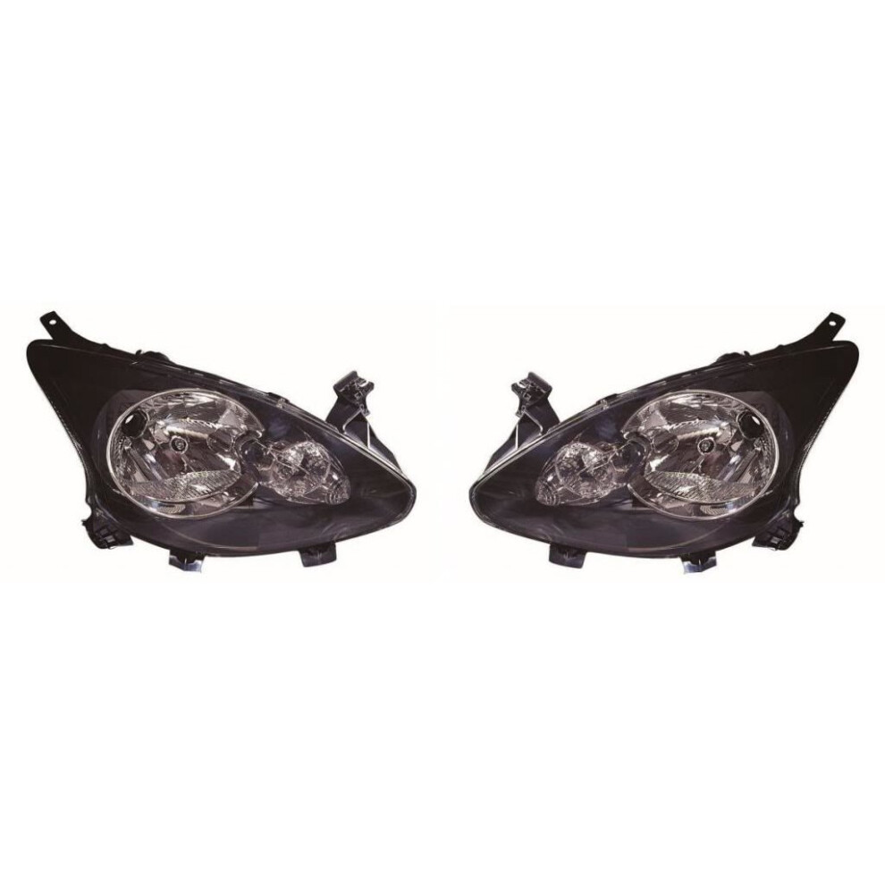 Toyota Aygo Mk1 Hatchback 2005-2014 Headlights Headlamps 1 Pair O/S & N/S 5057795023160