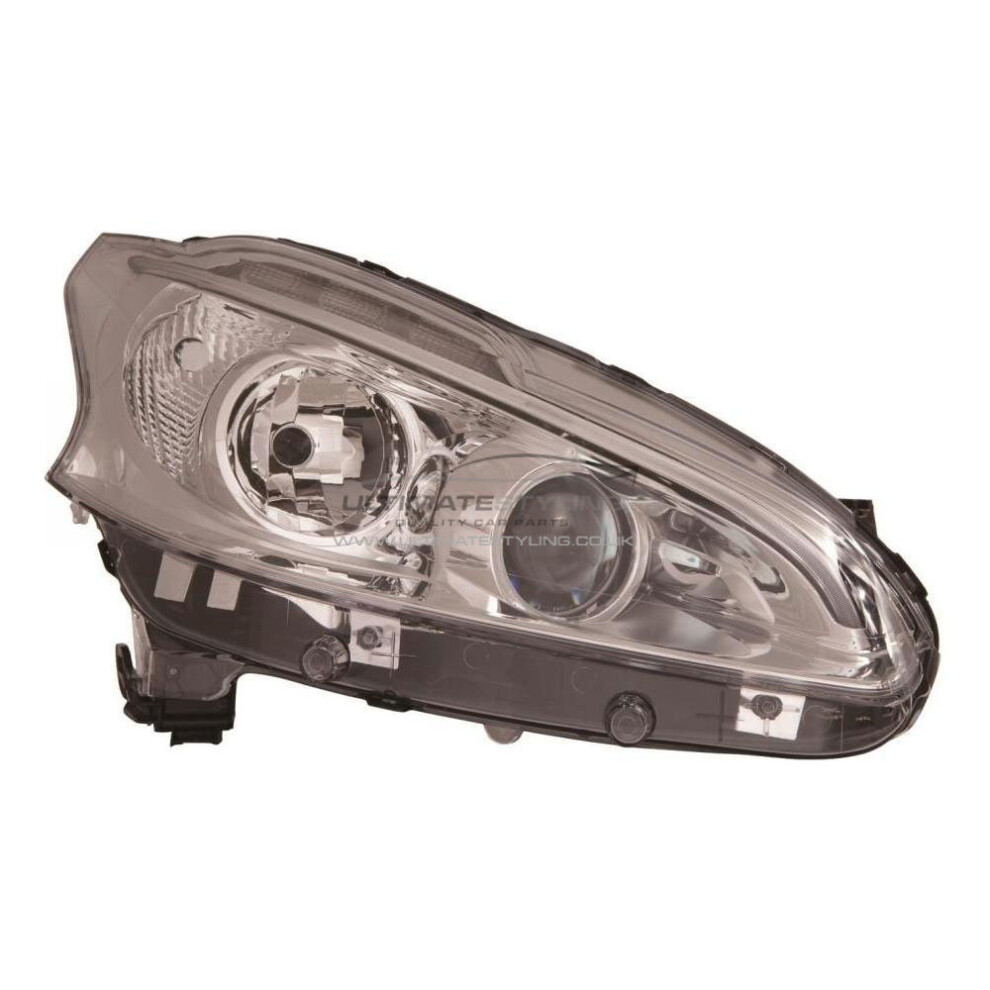 Peugeot 208 Hatchback 2012-7/2015 Headlight Headlamp Led Drl Drivers Side O/S 5057795033206