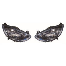 Mazda 2 Mk2 Hatchback 9/2007-5/2015 Black Headlights Headlamps 1 Pair O/S & N/S