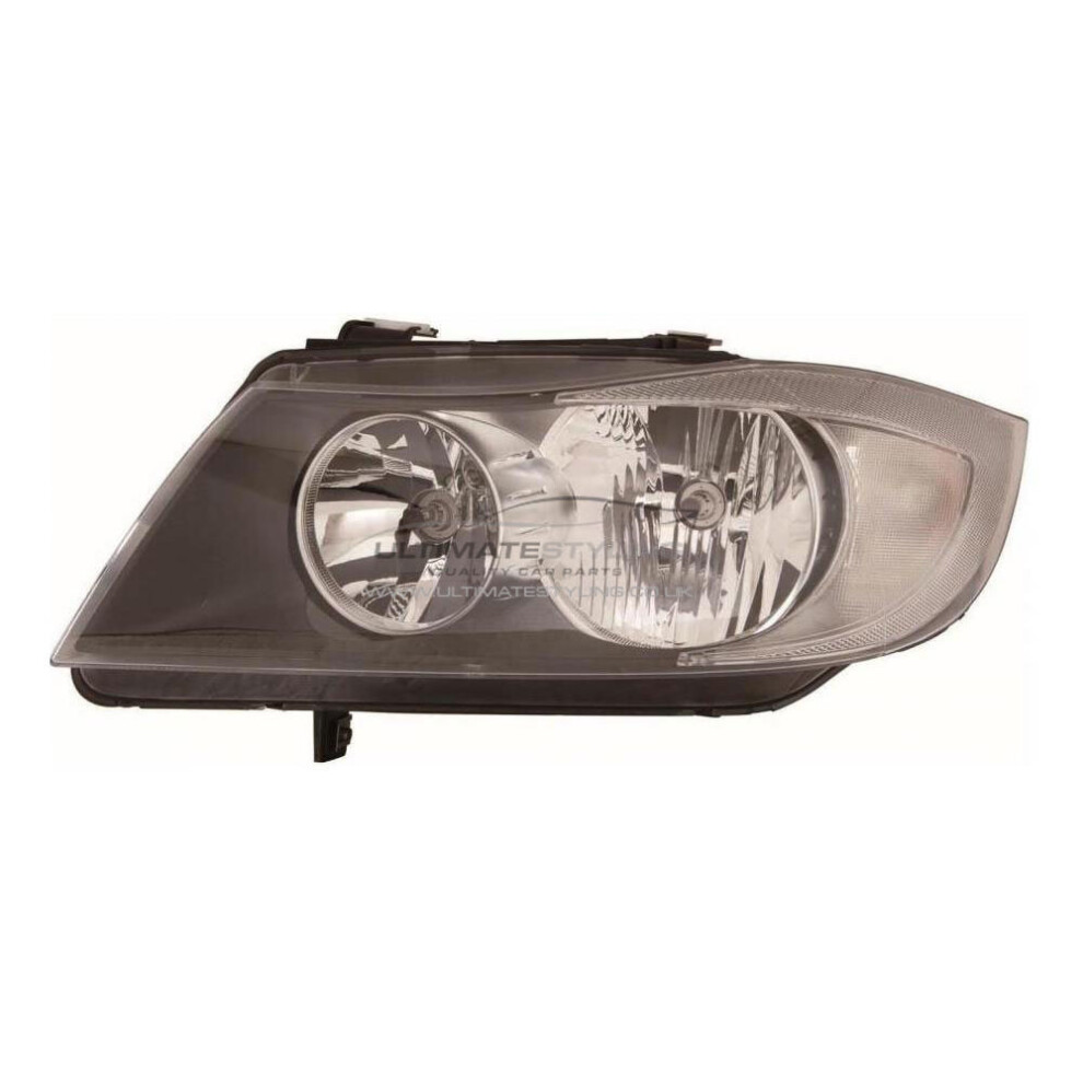 Bmw 3 Series E90 Saloon 3/2005-12/2008 Headlight Headlamp Passenger Side Black 5057795036023