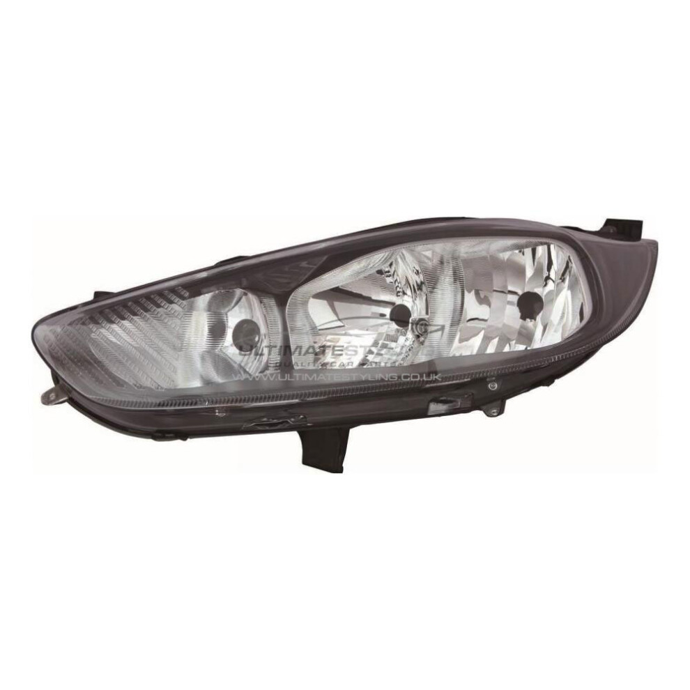 Ford Fiesta Mk7 Van 9/2012-> Headlight Headlamp Chrome Inner Passenger Side N/S 5057795046015
