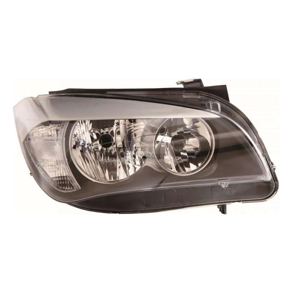 Bmw X1 E84 Suv 2009-9/2012 Headlight Headlamp Inner Drivers Side O/S Black 5057795045940