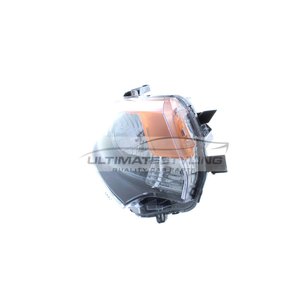Mitsubishi L200 Pickup 5/2015-> Inner Headlights Headlamps 1 Pair Black 5057795039970