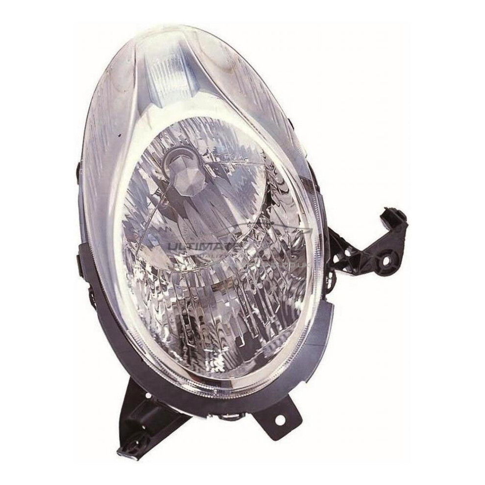 For Nissan Micra K12 Hatchback 2008-2010 Chrome Headlight Lamp Passenger Side 5057795022347