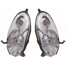 For Nissan Micra K12 Hatchback 2003-2007 Chrome Headlights Lamps Pair O/S & N/S