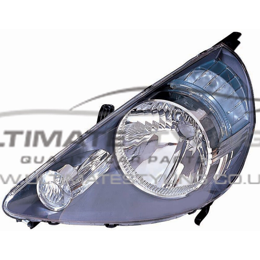 Honda Jazz Mk2 10/2004-2008 Inner Headlight Headlamp Passenger Side N/S Black 5057795024808
