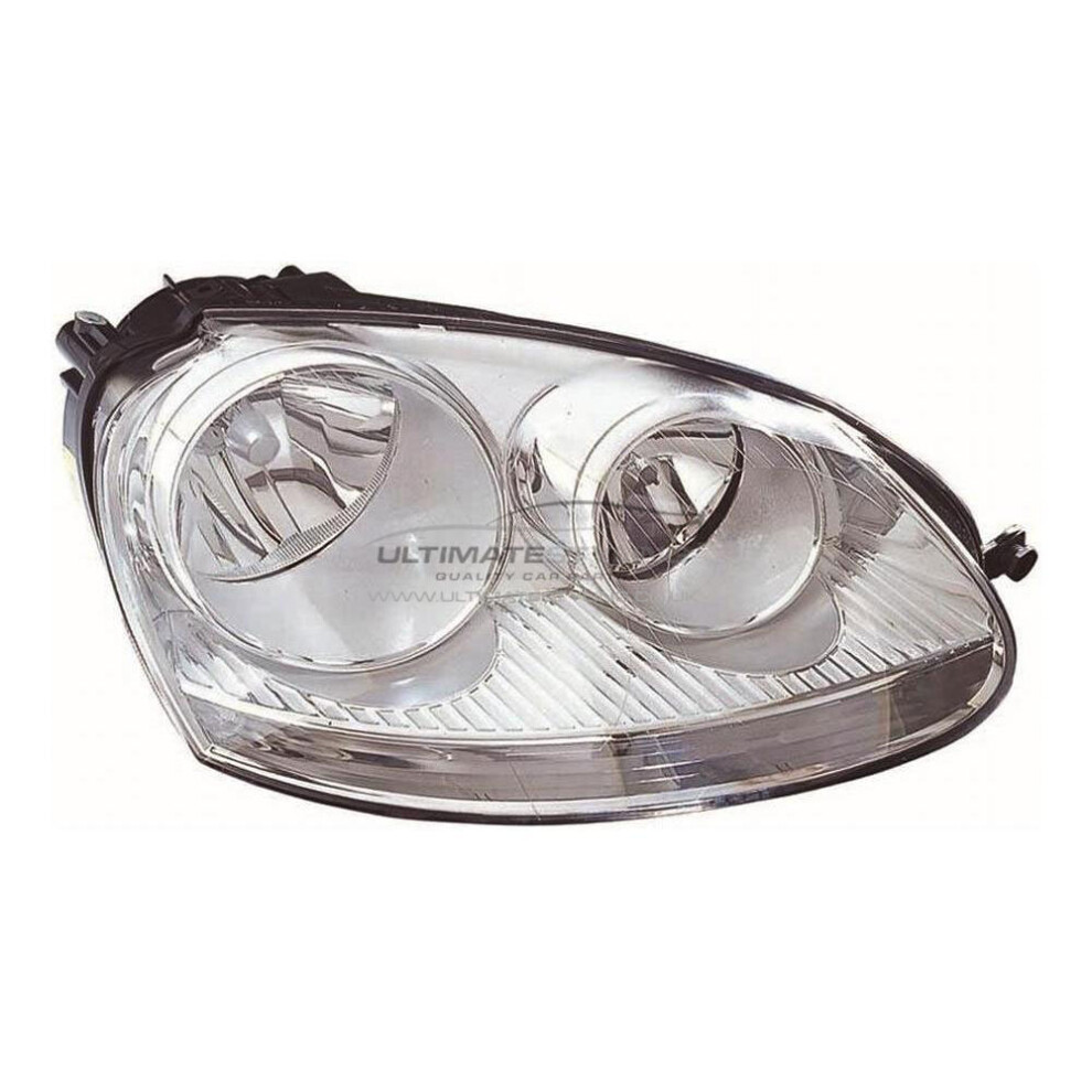 Volkswagen Jetta Mk2 Saloon 2006-9/2011 Chrome Headlight Headlamp Drivers Side 5057795040716