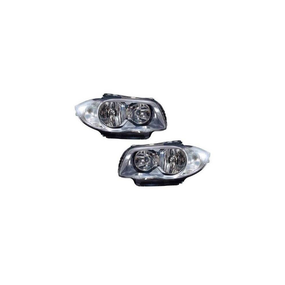 Bmw 1 Series E82 Coupe 2007-6/2011 Halogen Headlights Headlamps 1 Pair O/S & N/S 5057795035873