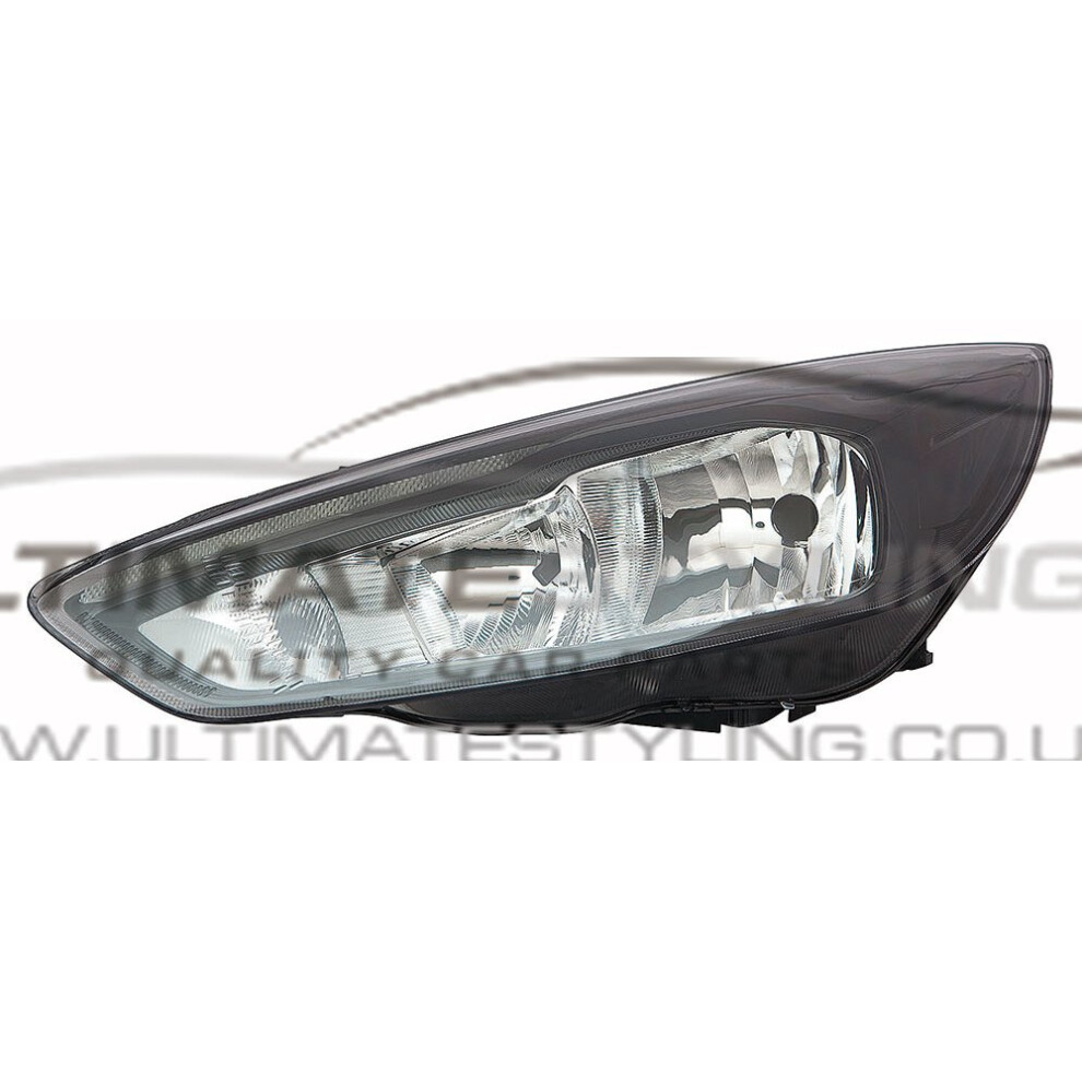 Ford Focus Hatchback 10/2014-> Headlight Headlamp Led Drl Passenger Side Black 5057795027991