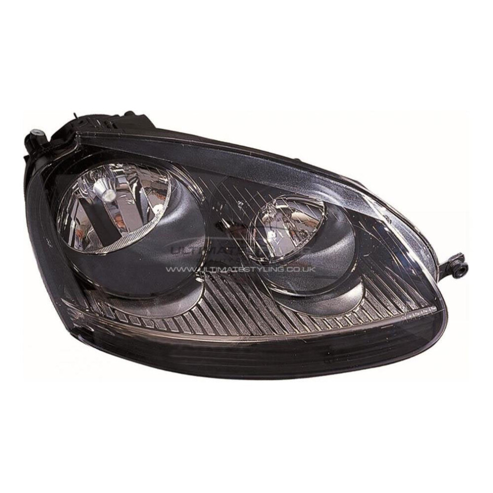 Vw Golf Mk5 Gti & Gtd Hatchback 2003-6/2009 Headlight Lamp Drivers Side Black 5057795040778