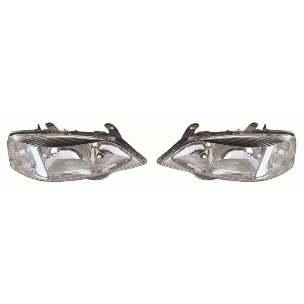 Vauxhall Astra G Mk4 Estate 1998-2005 Chrome Headlights Headlamps Pair O/S & N/S 5057795028455