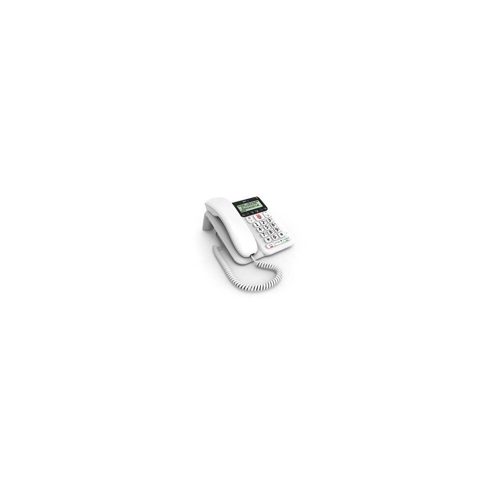 BT Decor 2600 White Corded Telephone with Call Blocker