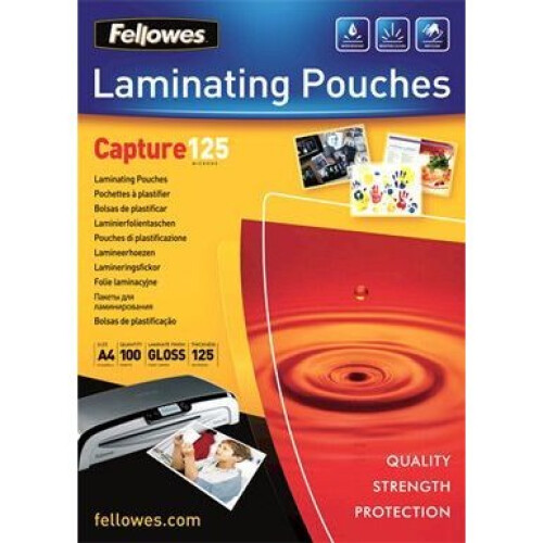 Fellowes Fellowes 53074 A4 125Mic Pouch 100pk