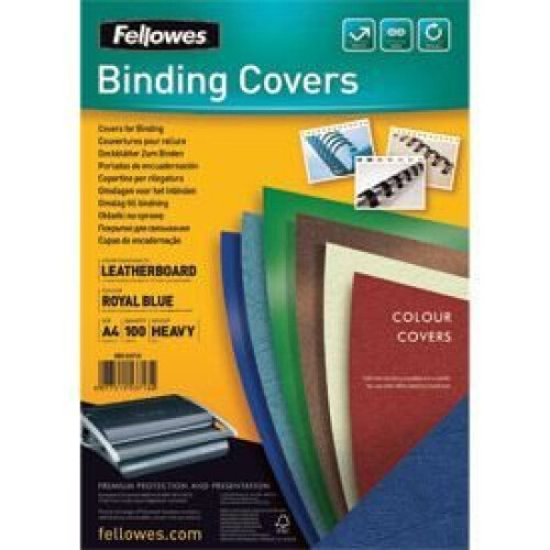 Fellowes Fellowes 5371305 A4 Leatherboard Covers