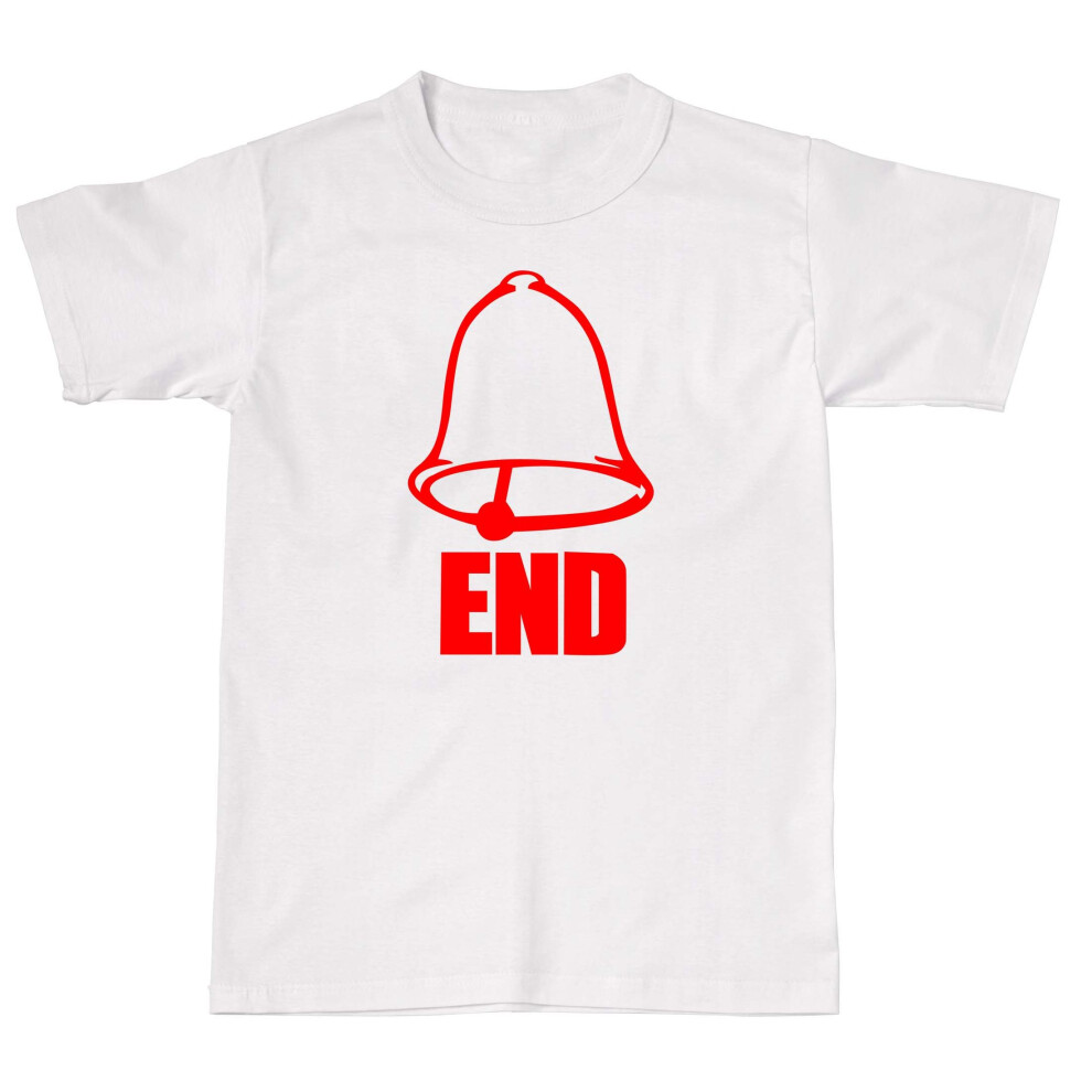 (XL, WHITE) BELL END MENS T SHIRT FUNNY RUDE COMEDY OFFENSIVE