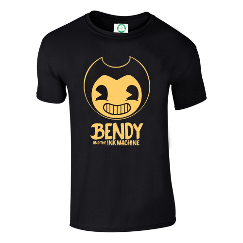 (9-11 YEARS, BLACK) Bendy and The Ink Machine Kids Adult T-Shirt