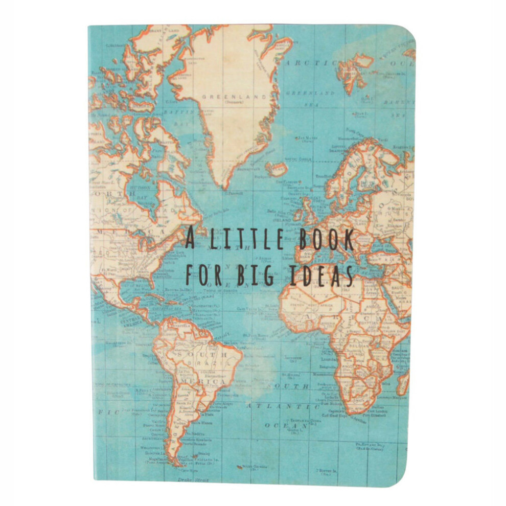 Big Ideas Pocket Notebook Vintage Map Design / Travel