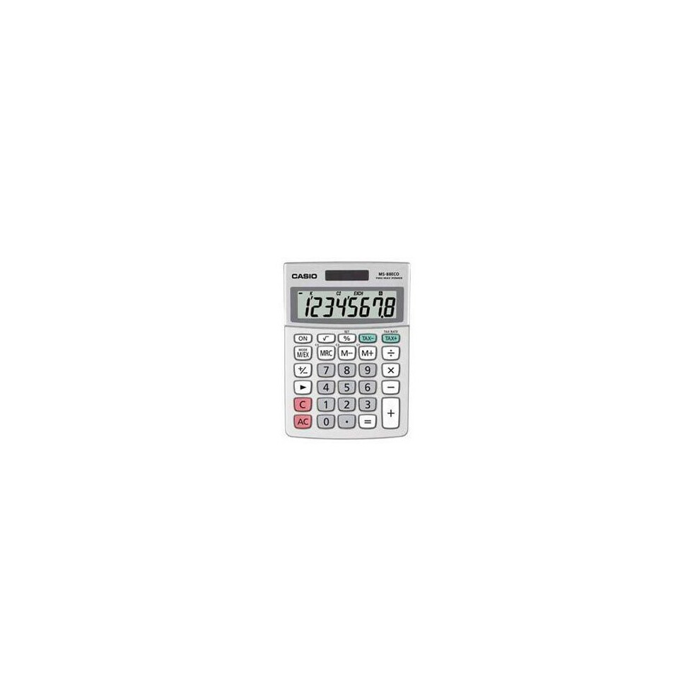 Casio MS-88ECO Mini Desk Calculator