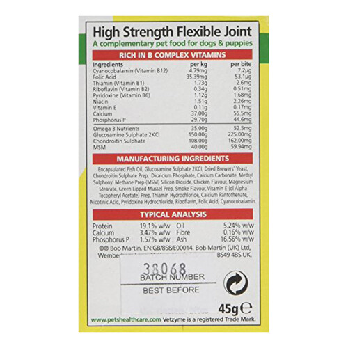 Vetzyme (90 Tablets) Vetzyme High Strength Flexible Joint Dog Tablets 2