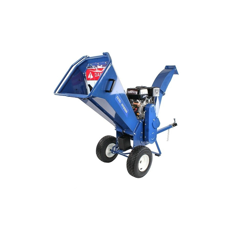 Hyundai HYCH1500E-2 14hp Petrol Powered 4-Stroke Electric Key Start Heavy Duty Wood Chipper