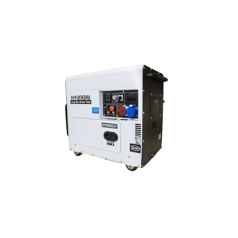 Hyundai DHY8000SELR-T Silenced Long Run 3-phase Diesel Generator 6kW