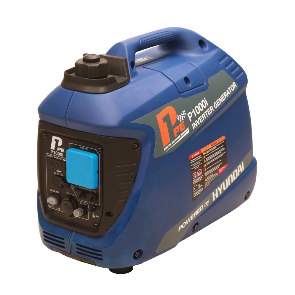 P1PE P1000i Portable Leisure Silent Petrol Inverter Generator 1000w 4-Stroke