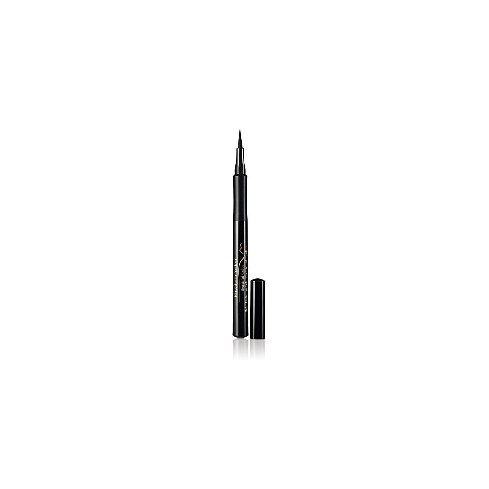Elizabeth Arden Beautiful Color Bold Defining Felt Tip Liquid Eyeliner, Seriously Black, 0.41 oz.