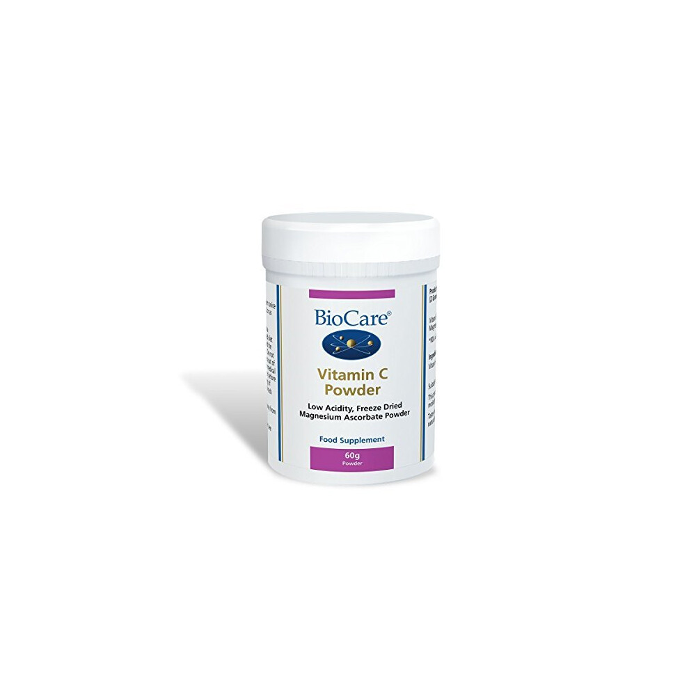 Biocare Vitamin C Powder (Magnesium Ascorbate Powder) Citrus Free 250G